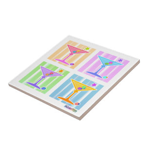 PASTEL POP ART MARTINIS
