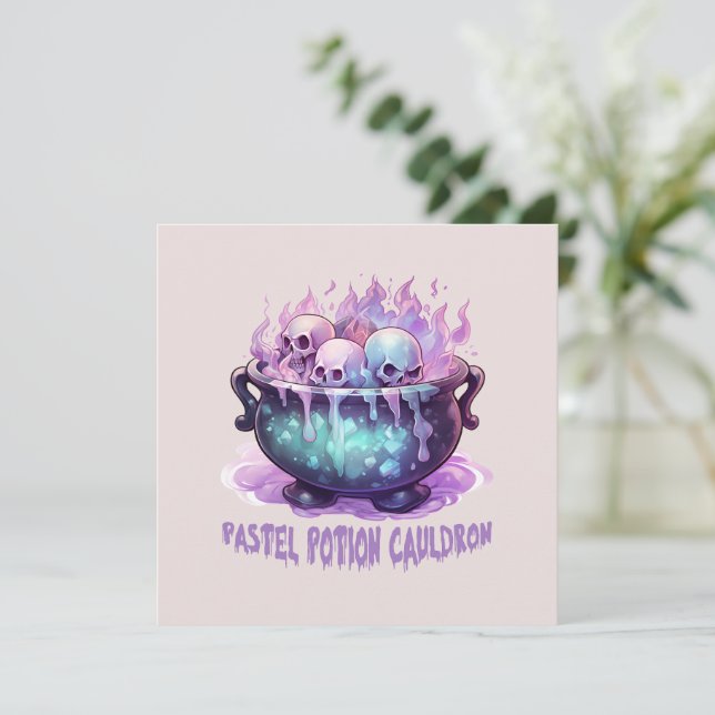 Pastel Potion Cauldron (Em pé/Frente)
