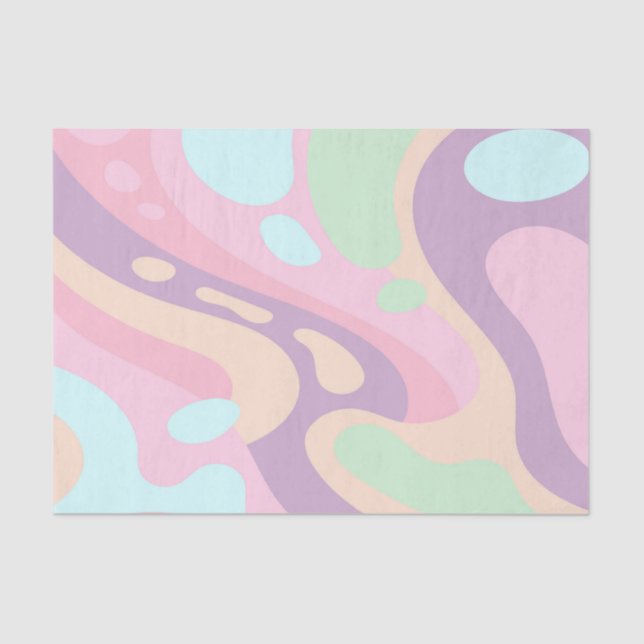 Pastel Primavera de Papel Tecido (Frente )