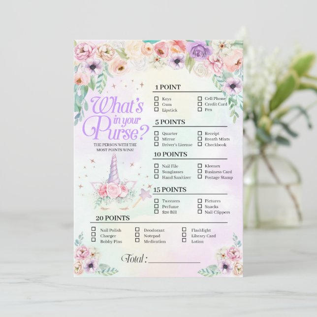 Pastel Rainbow Baby O que há no seu cartão de jogo (Em pé/Frente)