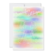 Pastel Rainbow Brides Gay Convite De Casamento