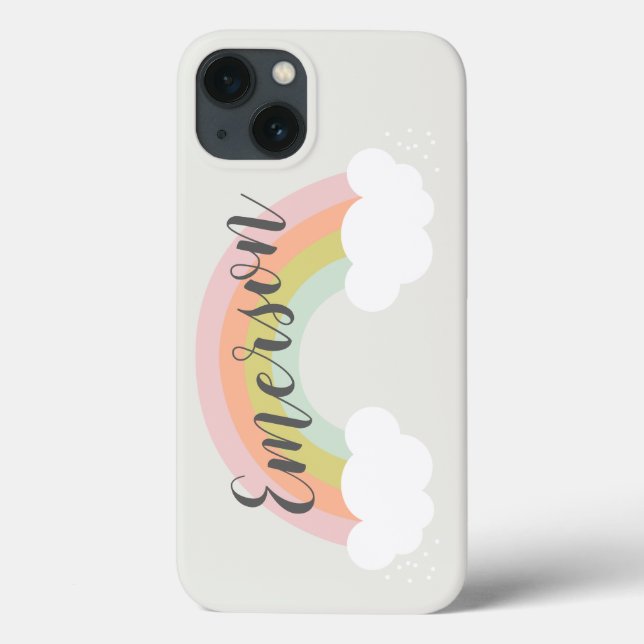 Pastel Rainbow Cloud Cute Modern 