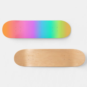 Pastel Rainbow Gradient Skateboard