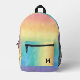 Pastel Rainbow Monogram Cute and Aesthetic Style
