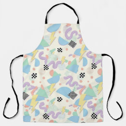 Pastel Retro Memphis Pattern Swirls