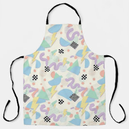 Pastel Retro Memphis Pattern Swirls