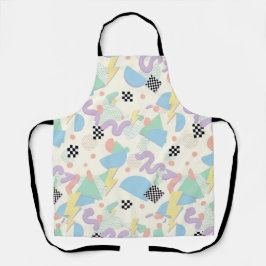 Pastel Retro Memphis Pattern Swirls