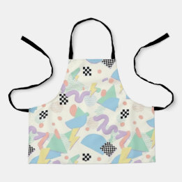 Pastel Retro Memphis Pattern Swirls