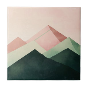 Pastel Ridge – Paisagem Geométrica de Montanha #1