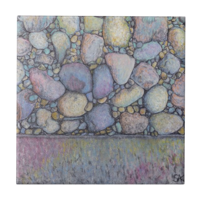 Pastel River Rock and Pebbles (Frente)