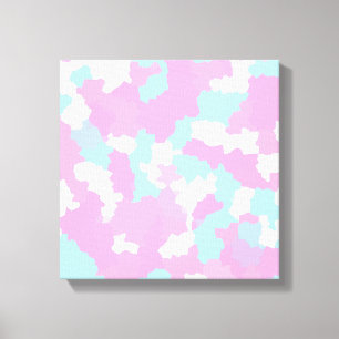Pastel rosa Abstrato feminina Canvas Camouflage Ar