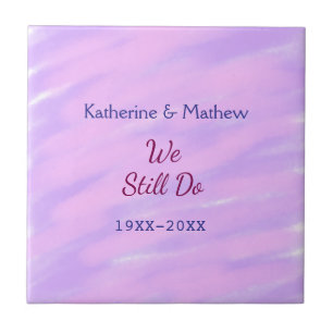 Pastel rosa púrpura Aniversário da renovação da Vo