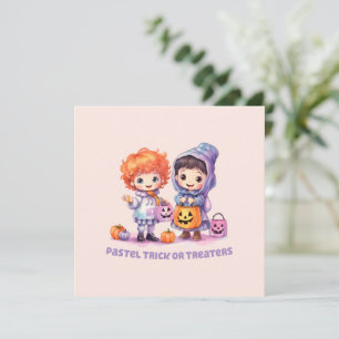 Pastel Trick ou Treatores - Garota e Garota