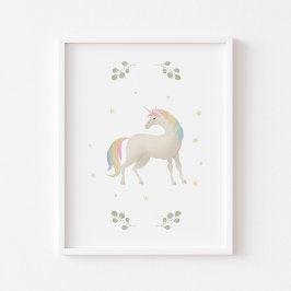 Pastel Unicorn poster