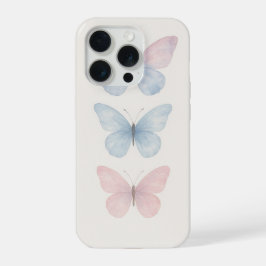 Pastel Watercolor Butterfly Trio