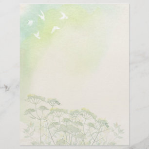 Pastel Watercolor Scrapbook Paper