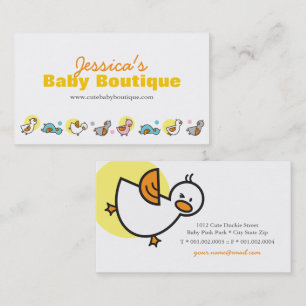 Pastels brincalhão Duckies & cartão de visita