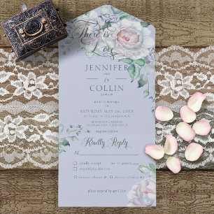 Pastels & White Peonies Periwinkle Janto Floral