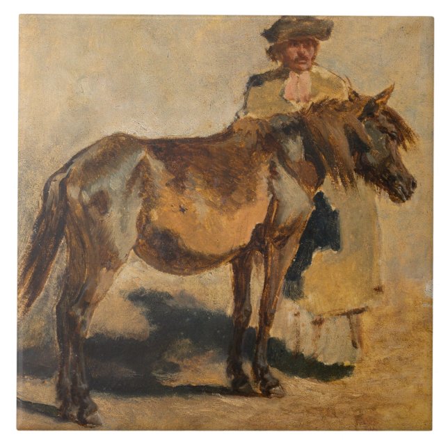 Pastor com cavalo (arte equina) (Frente)