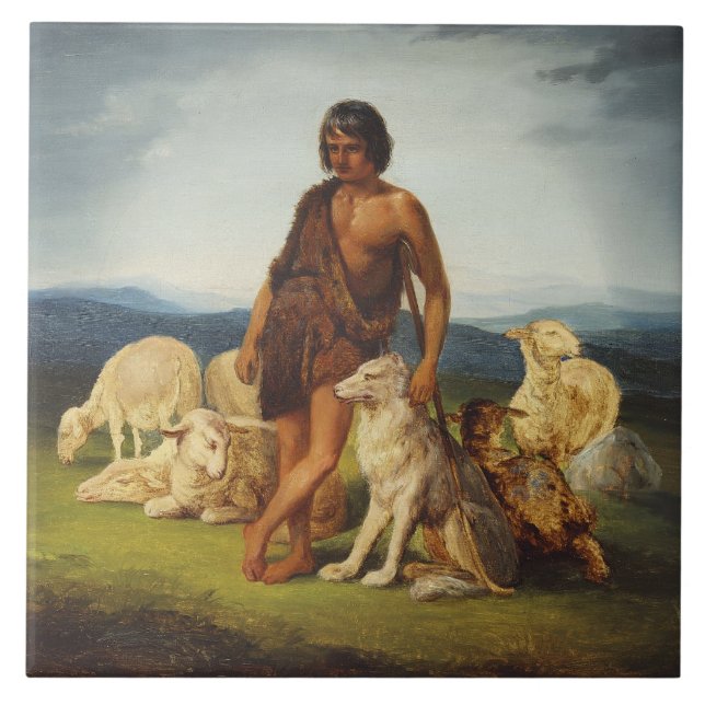 Pastor numa paisagem rural (Frente)