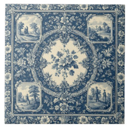 Pastoral Country Rural Folks French Toile Heritage