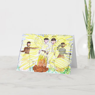 Pastores no Cartão de Natal de Campo