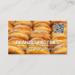 Pastries Código QR Cartão de visita