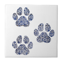 Pata-Cachorro Imprime Azulejos Portugueses Espanhó