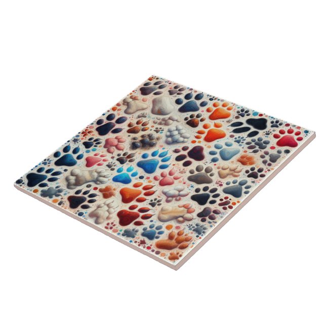 pata canina mural impressa com paixão (Lateral)