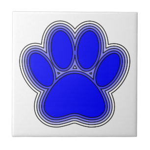 Pata De Cão De Azul Com Descrições