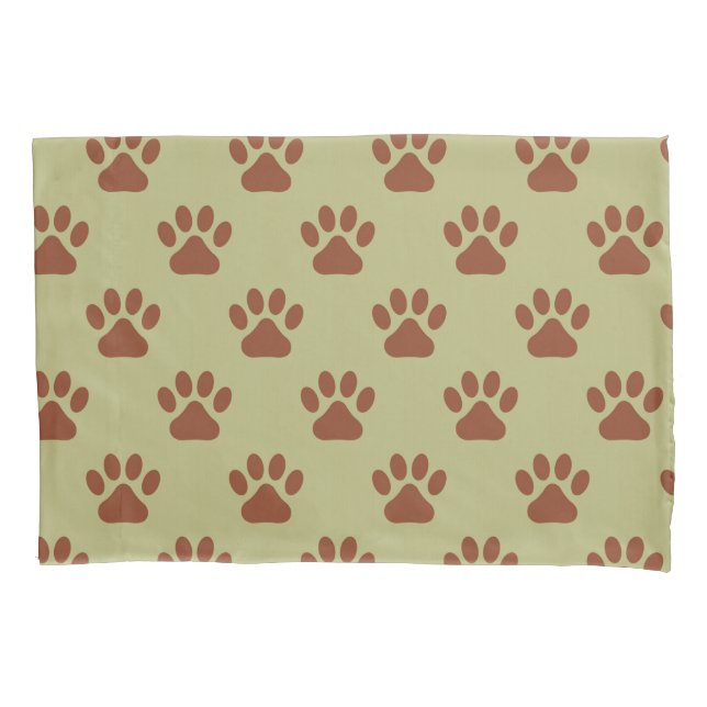 Pata de cão marrom imprime o padrão (Frente)