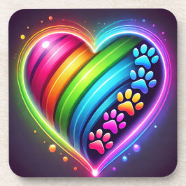 Pata Impressões de porta copos de Amor