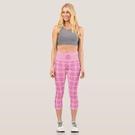 Pata rosa-branca imprime leggens capri