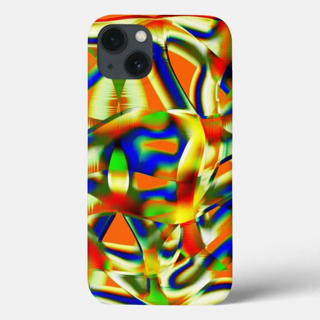 Patamares coloridos em faixas beges esverdeadas to (Verso)