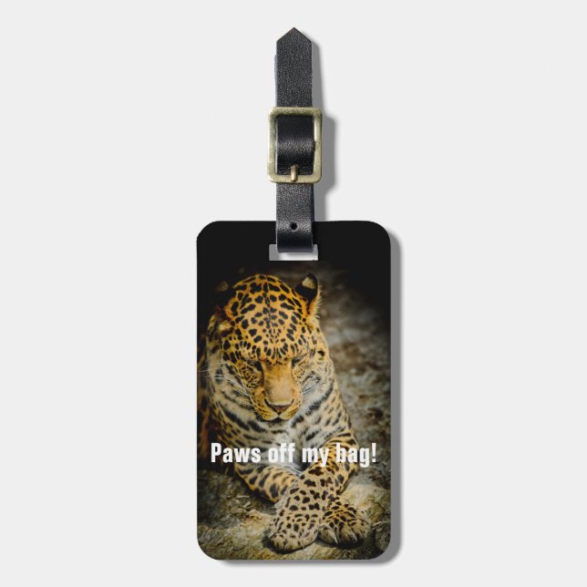 Patas da minha bolsa! Rest Etiqueta de Bagagem Leo (Frente Vertical)