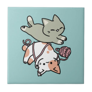 Patas e Brincadeira – Ilustração Adorável de Gato