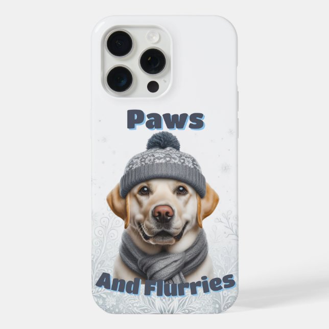 Patas & Flocos - Design de Cachorro de Inverno (Verso)