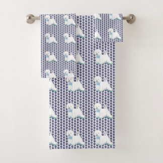 Patas ocidentais de toalha de banho de Terrier das