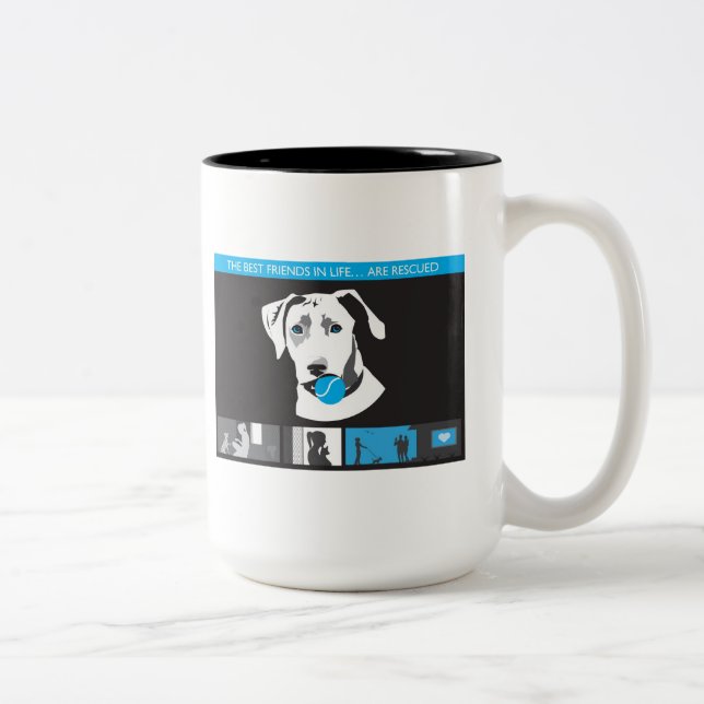Patas para o salvamento do cão das casas - caneca (Direita)