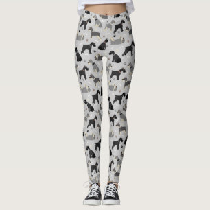 patas Schnauzer e leggings ósseas