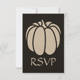 Patch da pumpkin na placa RSVP Preta