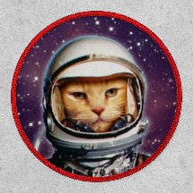 Patch de Cat do Espaço Retroativo