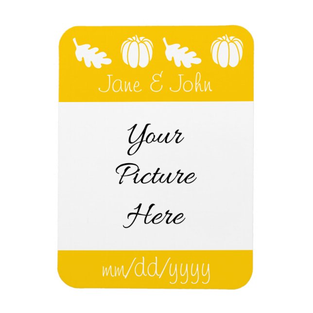 Patch de Pumpkin no ímã amarelo Salvar a Data (Vertical)