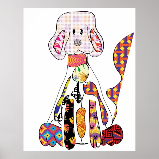 Patchwork Doggy Poster (Frente)