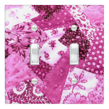 Patchwork Floral Cor-de-rosa Cor-de-rosa