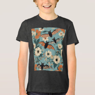 Patchwork Floral Halloween Bats & Floween