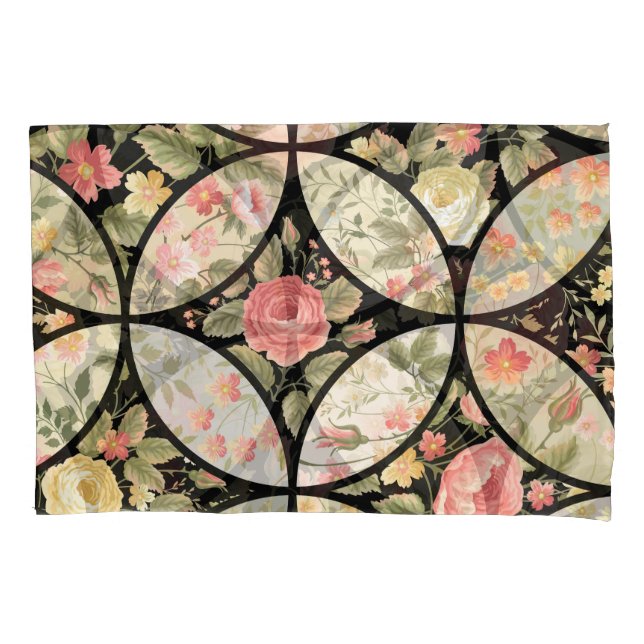 Patchwork Floral Vintage Padrão Invisível (Frente)