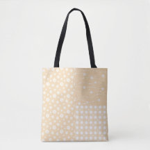 Patchwork Primavera Pastel Yellow Pattern Tote Bag