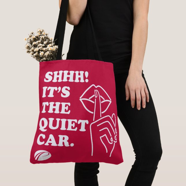 PATCO "Shhh! É o carro tranquilo" Tote Bag (Close Up)