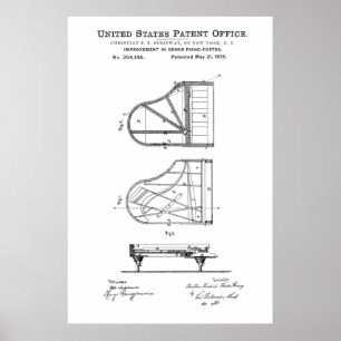 Patente - Piano - Poster